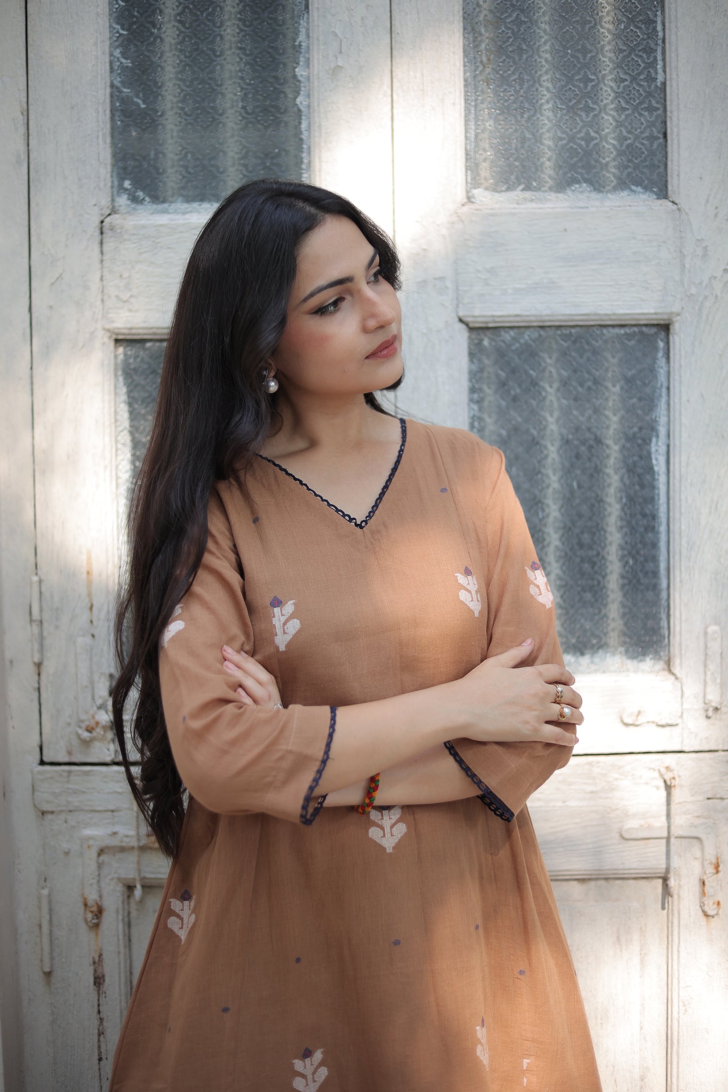 Vasudha Brown Kurta-Pant