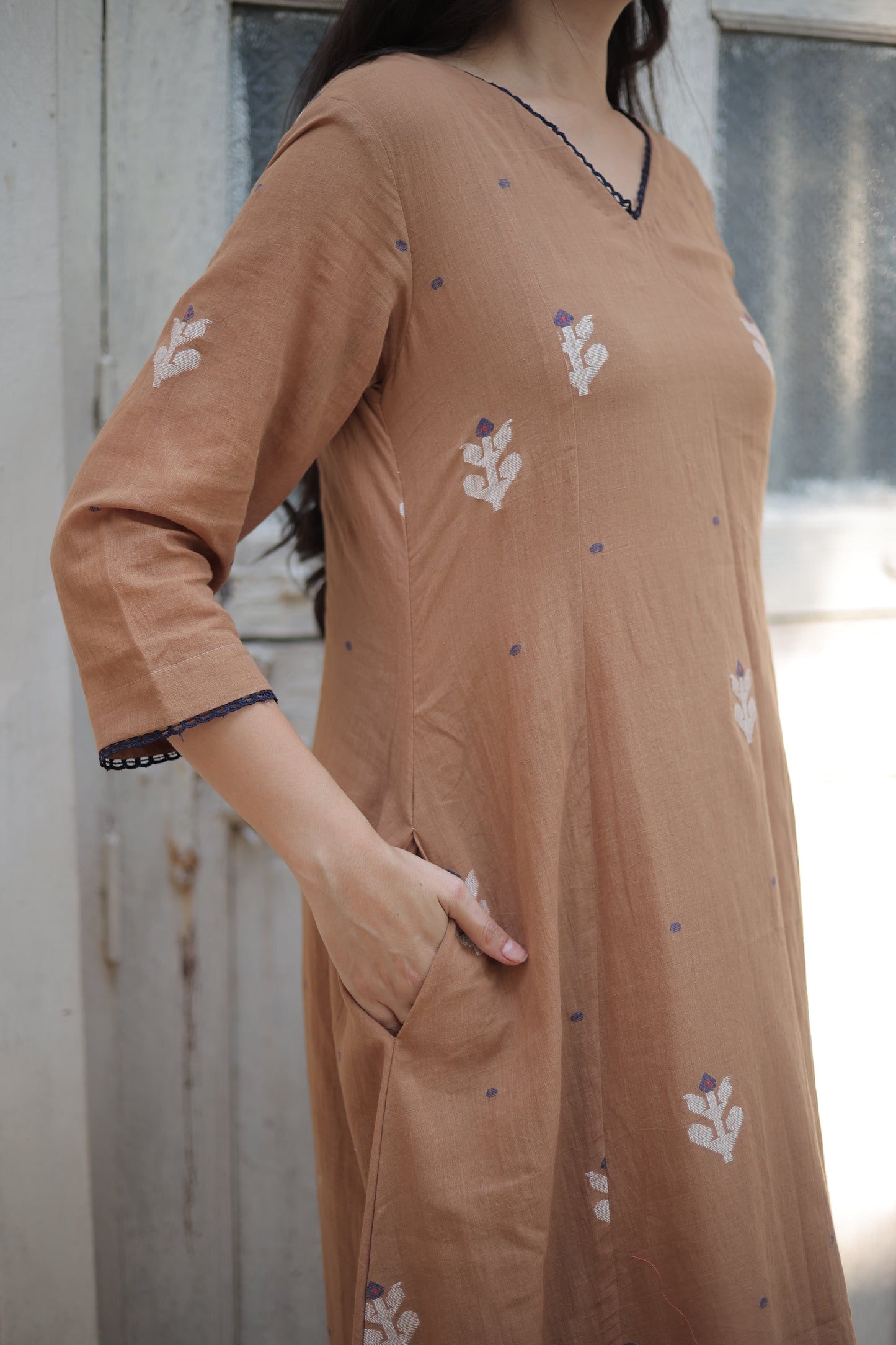 Vasudha Brown Kurta-Pant