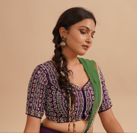 Purple blouse