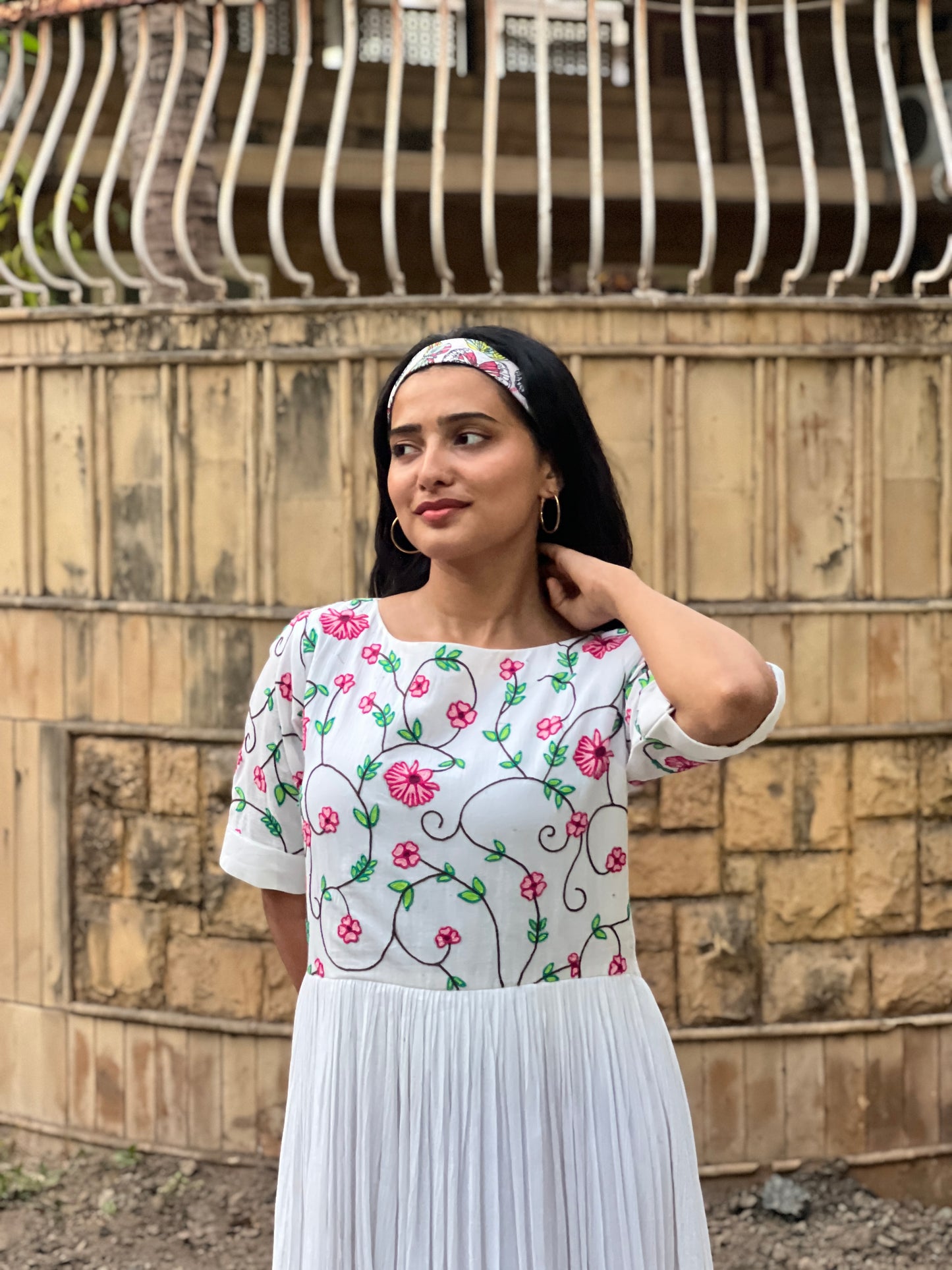 White Flower Dress