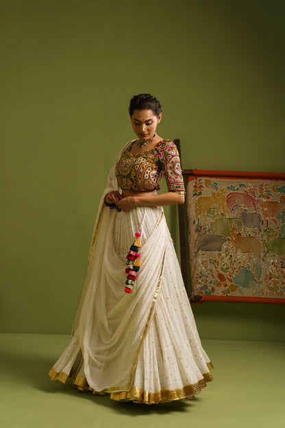 leher lehenga set