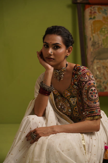 leher lehenga set