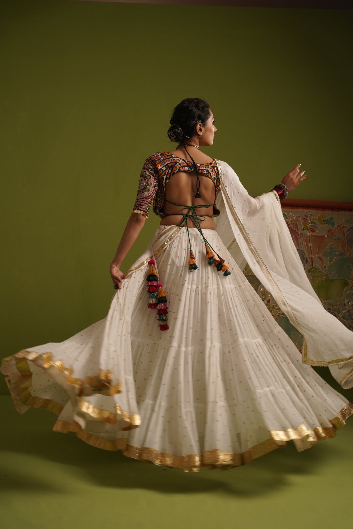leher lehenga set