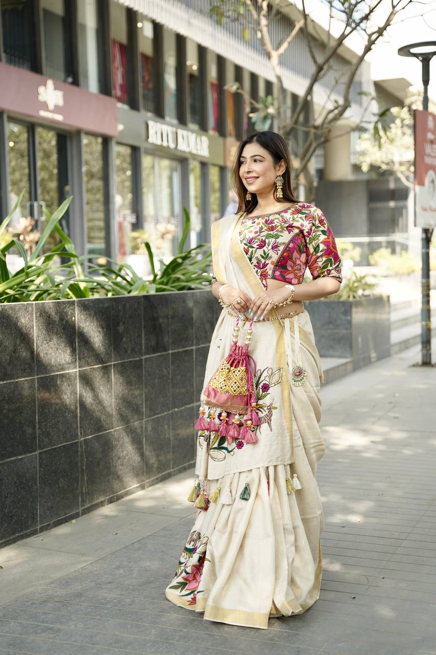 saree with blouse