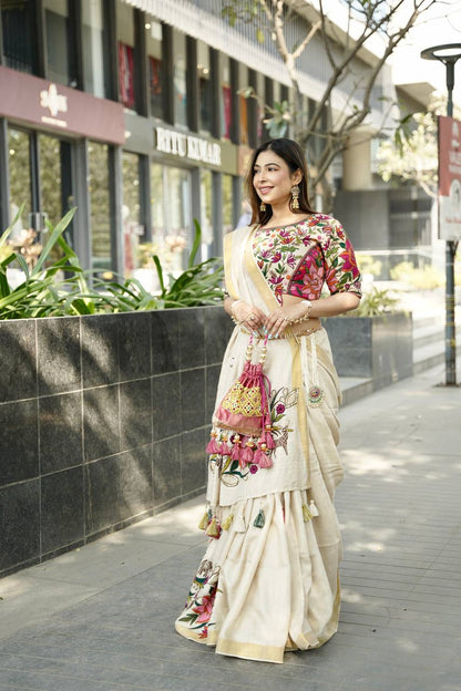 saree with blouse