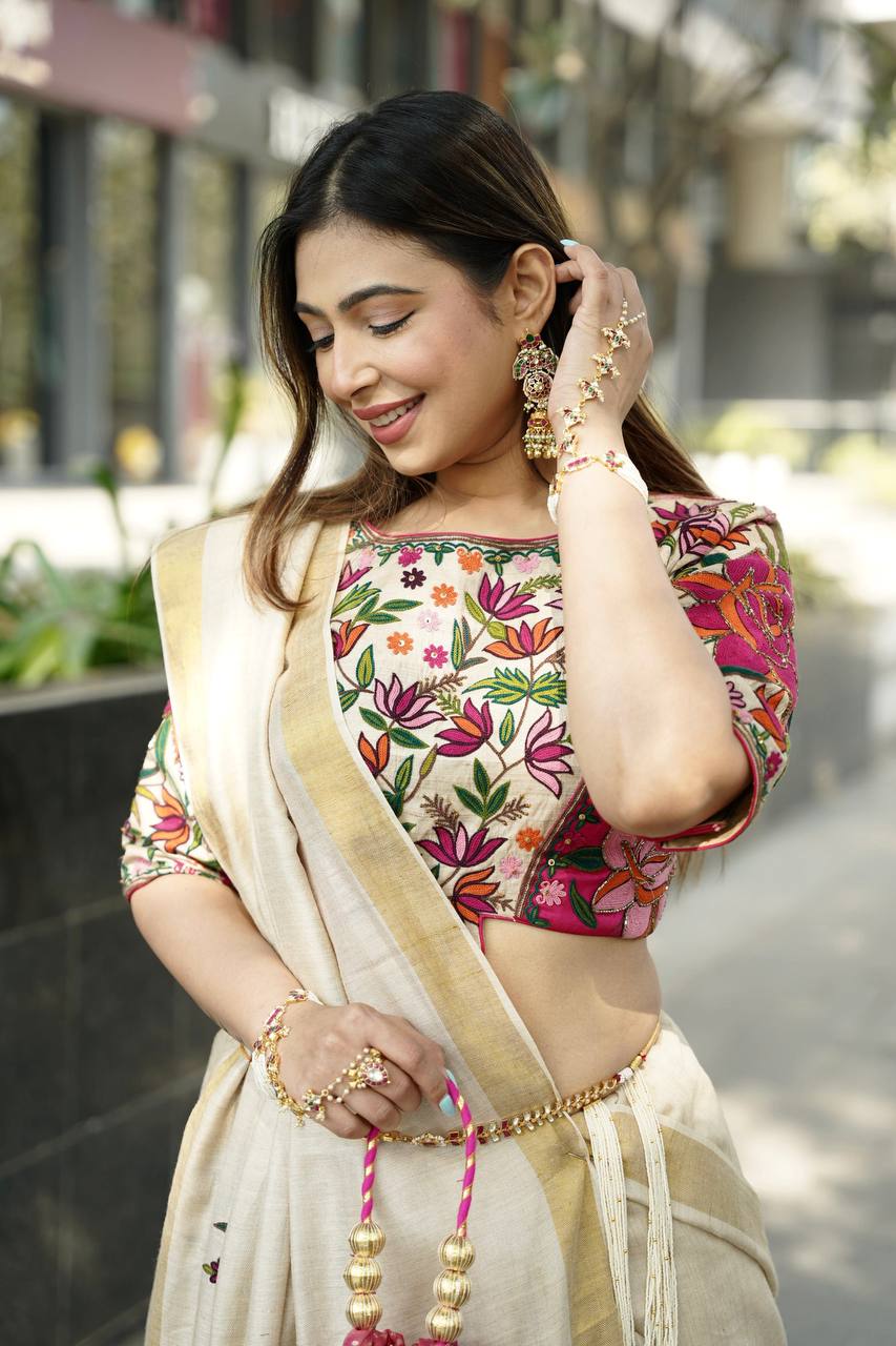 saree with blouse