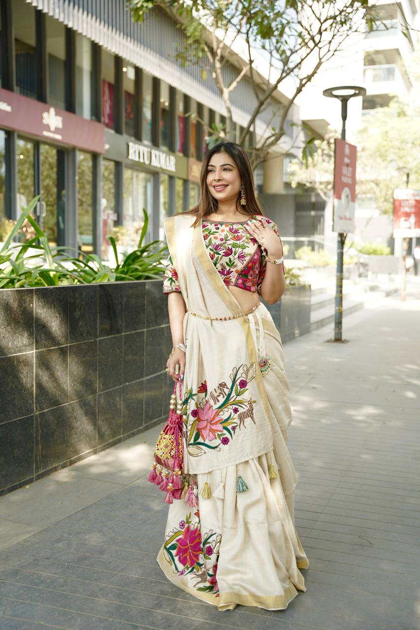 saree with blouse
